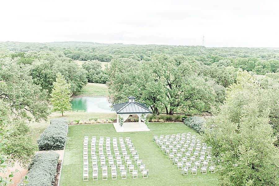 The outdoor ceremony setup for Kendall Point weddings.