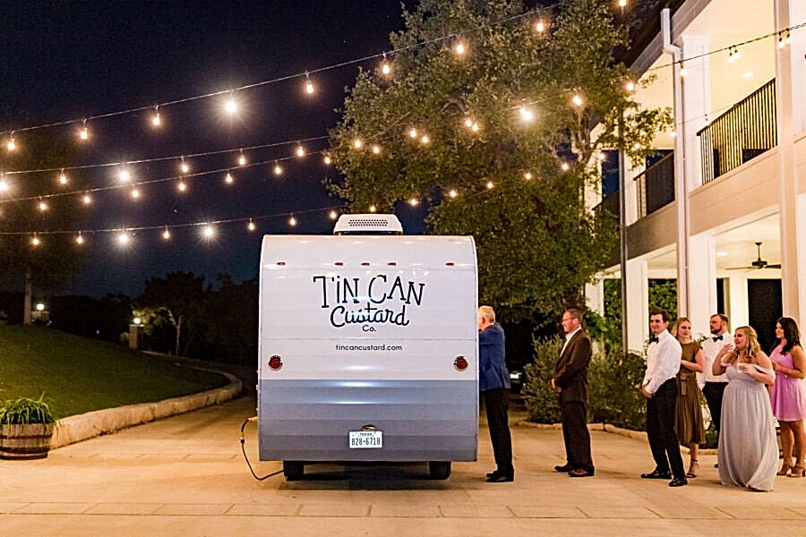 Tin Can Custard food truck set up at Kendall Point