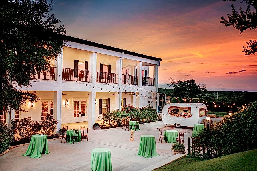 Kendall Point veranda under gorgeous sunset