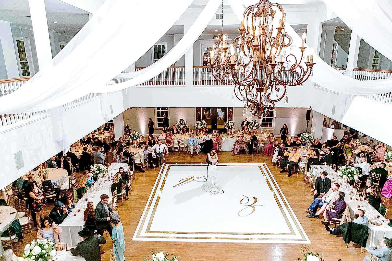 Interior of the ballroom at Kendall Point