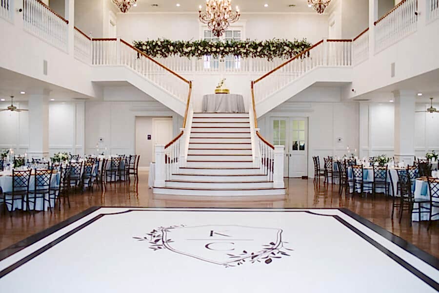 Custom dance floor for Kendall Point wedding
